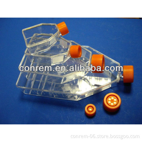 High quality plastic cell culture flasks